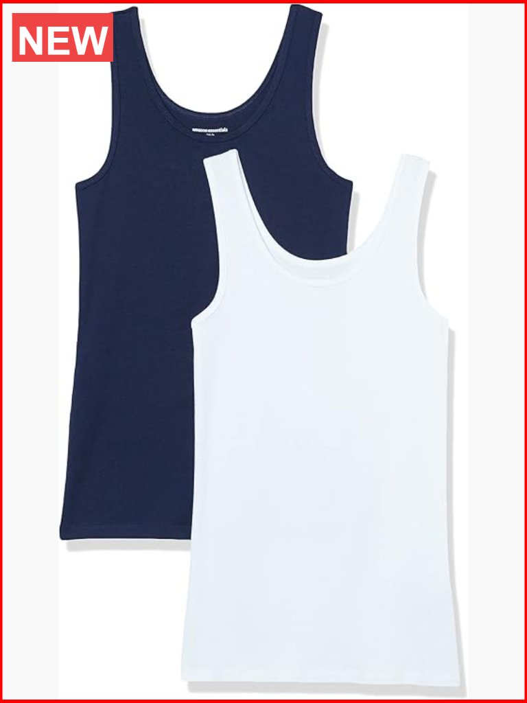 Slim Fit Scoop Neck Tank Top Pack Of 2
